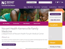 Tablet Screenshot of nhkernersvillefamilymedicine.org